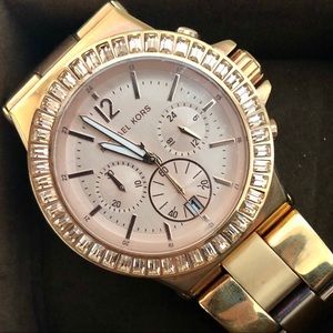 Michael Kors Rose Gold Chronograph watch